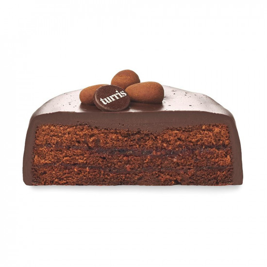 Tarta Sacher cortada